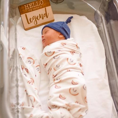 Cannons Earthy Rainbow Oversized Swaddle Blanket