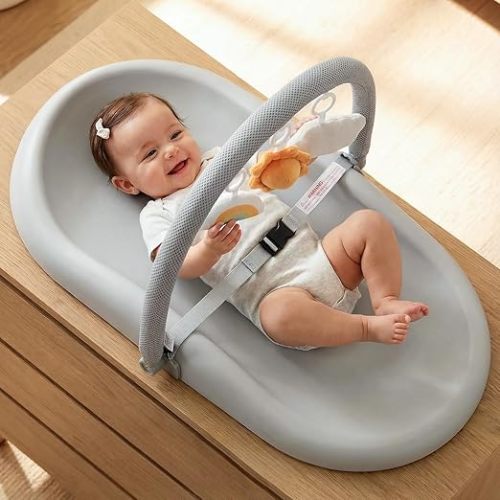 Mallify Wipe-Clean Changing Pad, Waterproof & Wipeable, Soft & Non-Slip Diaper Adjustable Safety Belt, Changing Pad for Dresser, Changing Table