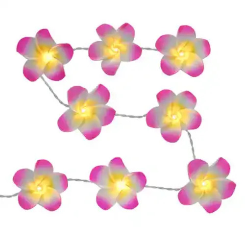 15ct. Plumeria Icon LED String Lights by Ashland®, Color: Pink | Michaels