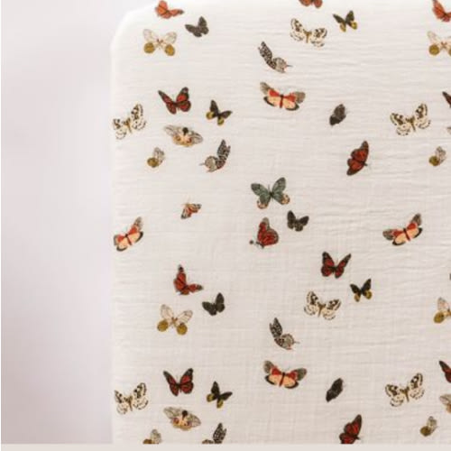 Butterfly Migration Crib Sheet