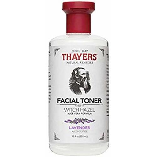 Thayers Alcohol-Free Lavender Witch Hazel Toner with Aloe Vera, 12 ounce bottle