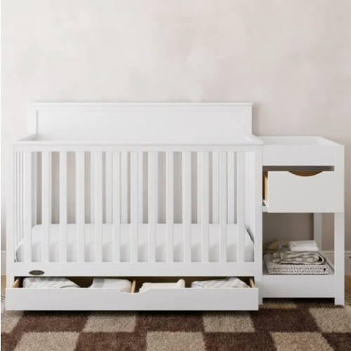 Graco Shiloh Cuna Convertible para Bebé con Cambiador, Blanca