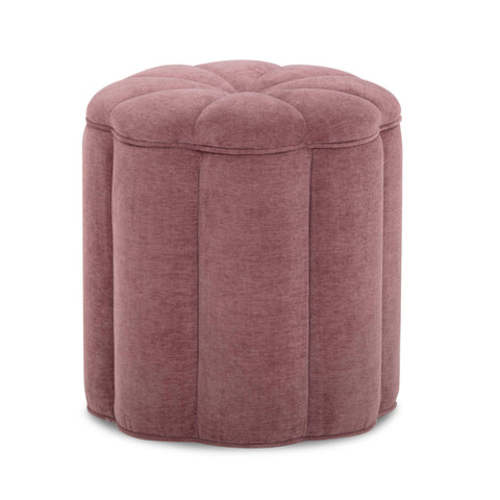 Fleur Textured Performance Velvet Storage Ottoman