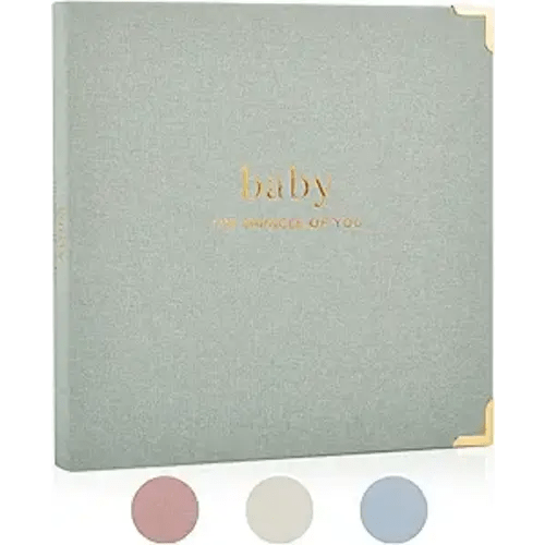 Keepsake Baby Memory Book for Boys and Girls – Timeless First 5 Year Baby Book – Neutral Journal Scrapbook or Photo Album - Record a Milestone for Every Event from Birth to Age 5