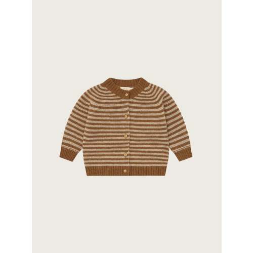 Chestnut Stripes Wool Cardigan