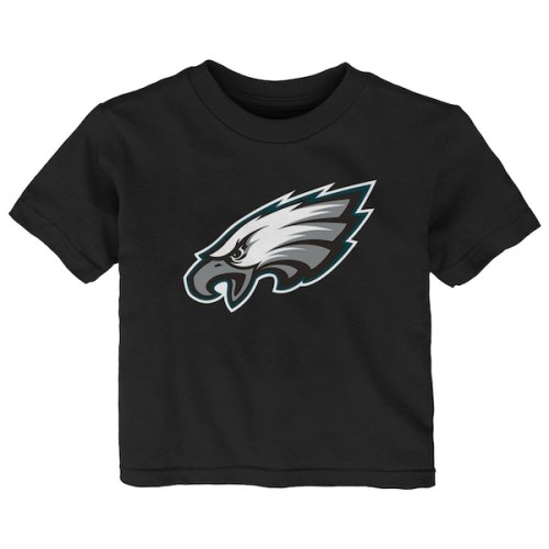 Infant Philadelphia Eagles Black Primary Logo T-Shirt