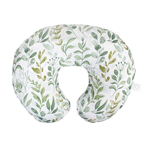Boppy Original Nursing Pillow, Green Foliage, Ergonomic Nursing Essentials for Bottle and Breastfeeding, Firm Fiber Fill, with Removable Pillow Cover, Machine Washable