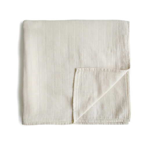 Mushie Organic Cotton Muslin Swaddle Blanket – Babyletto