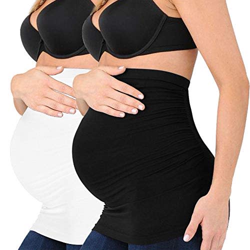 Spornic Seamless Belly Band for Pregnancy with Pregnancy Support Belly Belt Bands