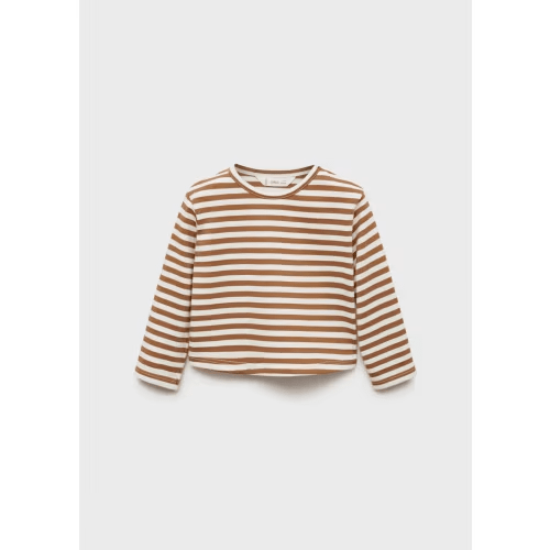Striped cotton T-shirt - Kids | MANGO USA