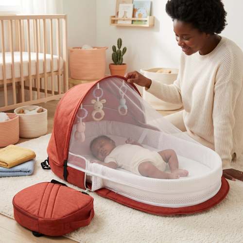 Portable Foldable Baby Bassinet with Mosquito Net