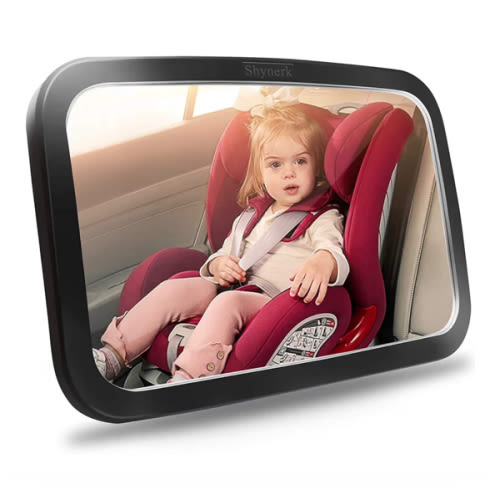 Amazon.com : Shynerk Baby Car Mirror, Safety Car Seat Mirror for Rear Facing Infant with Wide Crystal Clear View, Shatterproof, 360° Rotation, Crash Tested and Certified : Baby