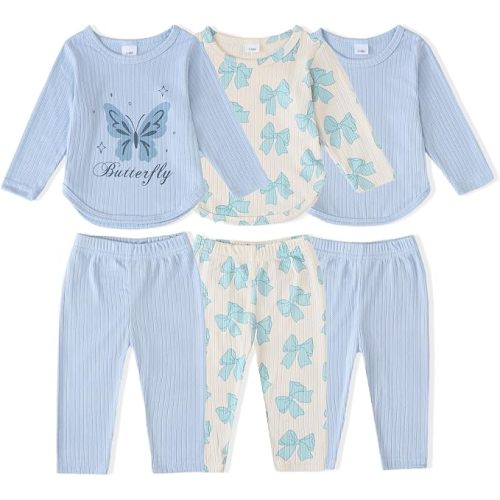 Baby Girl Clothes Toddler Fall Winter Outfits 6 Pcs Girl Clothes