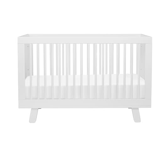 Babyletto Hudson 3-in-1 Convertible Baby Crib, White | Baby Crib Converts to Toddler Bed & Daybed - GREENGUARD Gold Certified, Easy to Assemble - Includes Toddler Conversion Kit