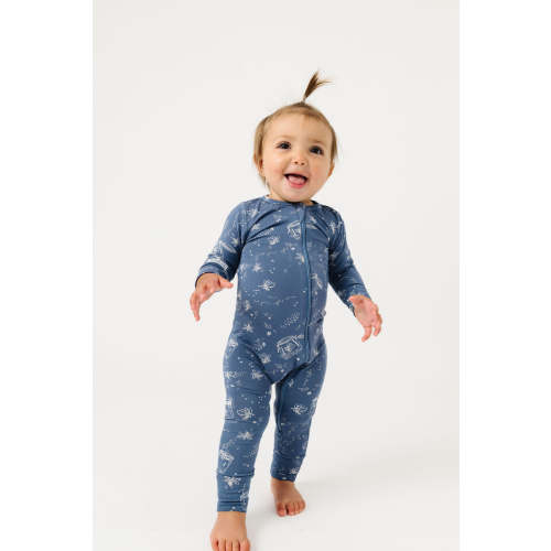 Let Your Light Shine Fireflies PJ Footless Onesie Bamboo – Holy Pals