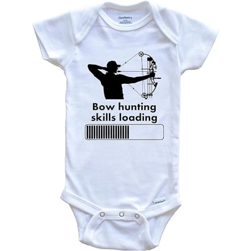Bow Hunting Skills Loading Funny Archery One Piece Baby Bodysuit