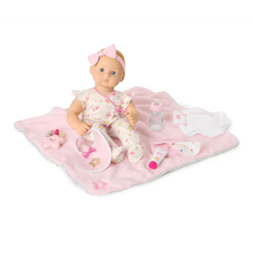 Bitty Baby® Doll #3 with blonde hair Care & Play Set