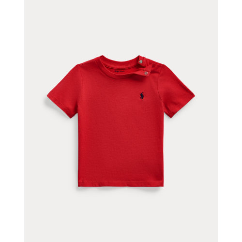 Baby Boy 24M Hot Pink Cotton Jersey Crewneck Tee | Ralph Lauren