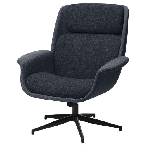 ÄLEBY Swivel armchair - Gunnared medium grey/dark grey