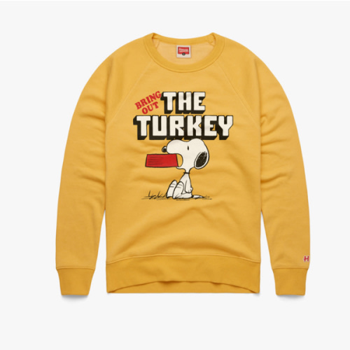 Peanuts Snoopy Bring Out The Turkey Crewneck