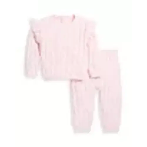 Bloomies Baby Girls' Cable Sweater Knit Top and Leggings Set - Baby