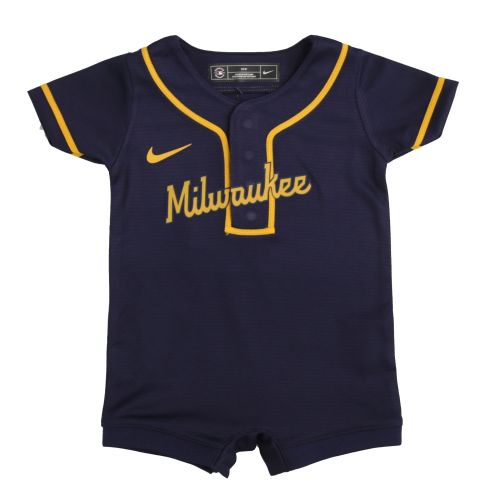 Nike Milwaukee Brewers Replica Jersey Romper (Baby Boy) at Von Maur