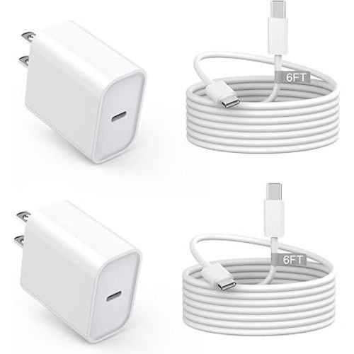 USB C Charger for iPhone 17/16 Charger Fast Charging,Type C Charge Apple Fast USB C Wall Chargers Block Adapter 6FT Charging Cable Cord for iPhone 17 Pro Max/Air/16/16Pro/15/15 Plus/iPad Pro/Air/Mini