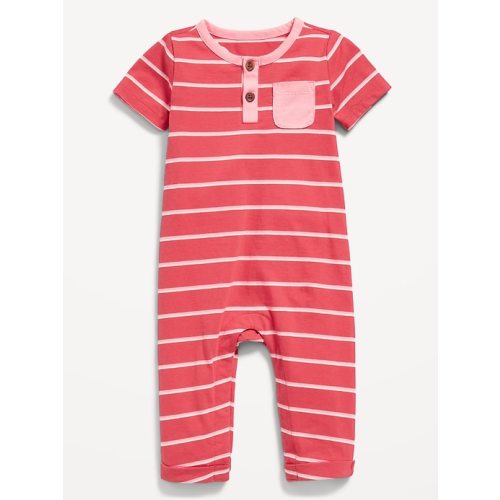 Printed Sleeveless Henley One-Piece for Baby | Old Navy