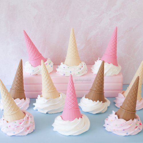 Fake Ice Cream, Dropped Ice Cream Cone, Melting Ice Cream, Fake Spill, Ice Cream Replica, Waffle Cone, Ice Cream Cone Prop, Birthday Decor