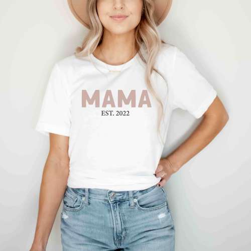 Mama Est. Graphic Tee | White