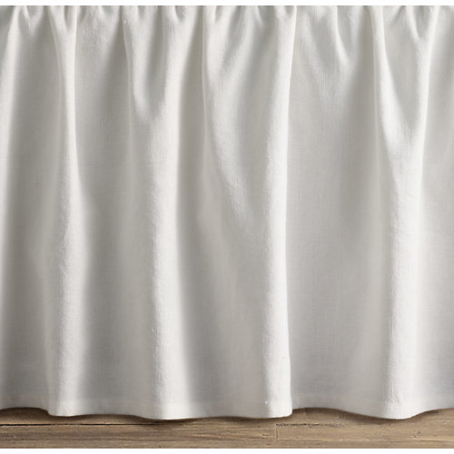 Washed Linen-Cotton Crib Skirt | RH Baby & Child