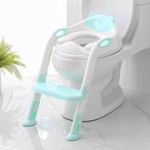 Potty Training Seat, SKYROKU Upgrade Toddler Toilet Seat for Kids Boys Girls, Potty Training Toilet, Splash Guard Anti-Slip Pad, Stabilized Base