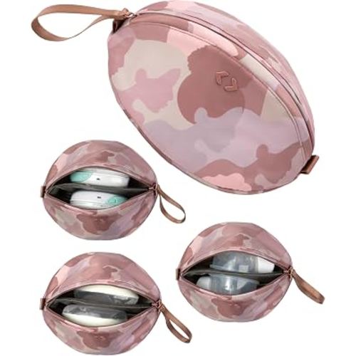 Amazon.com: Wearable Breast Pump Bag - Fits Elvie, Willow, Momcozy and All Others - Beige Small Pump Bag with Wrist Strap – Hands-Free Pump Carrying Case and Storage for Travel : Baby
