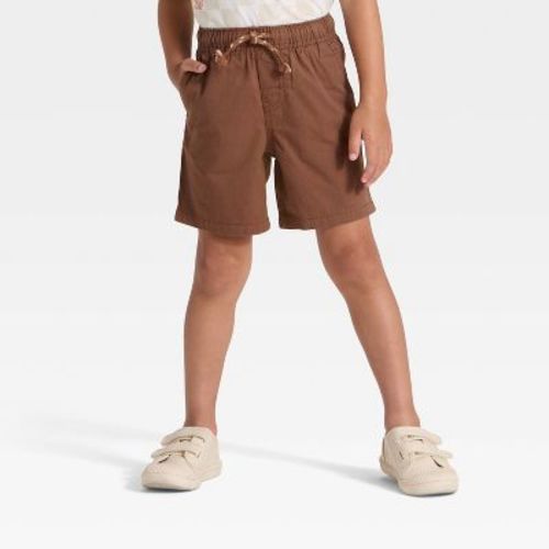 Toddler Boys' Pull-On Woven Shorts - Cat & Jack™ Brown 3T
