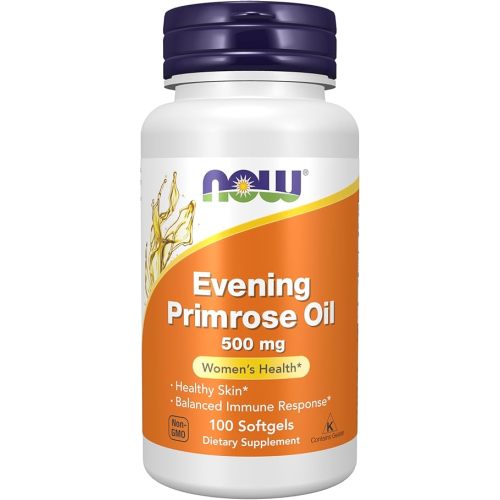 NOW Foods Supplements, Evening Primrose Oil 500 mg with Naturally Occurring GLA (Gamma-Linolenic Acid), 100 Softgels