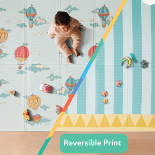 Reversible Floor Mat | Hot Air Balloons