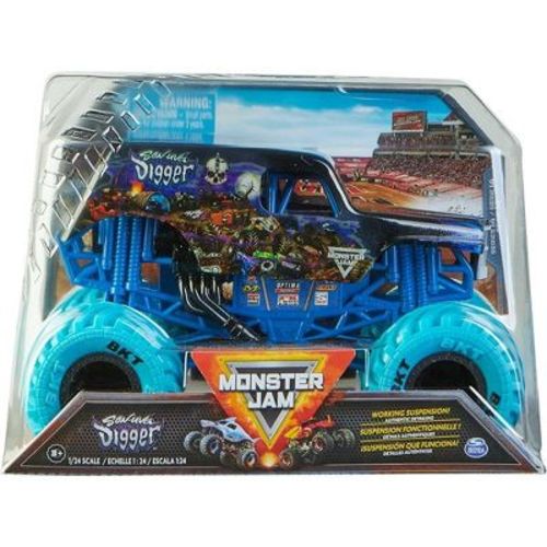Monster Jam, Official Son-Uva Digger Monster Truck, Collector Die-Cast Vehicle, 1:24 Scale