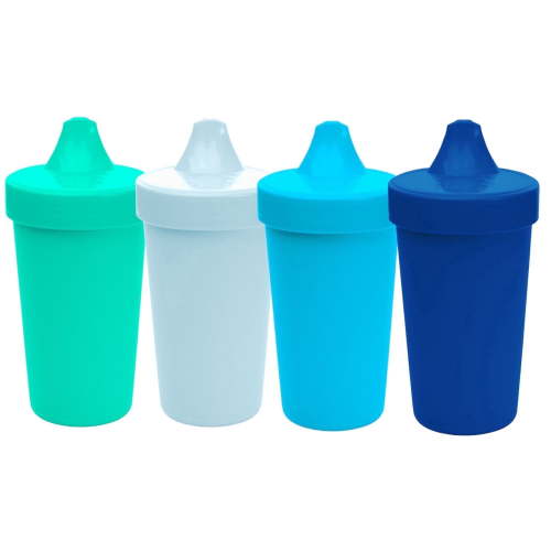 Re-Play, Sippy Cups for Toddlers, 10 Oz, Ocean Waves Blue