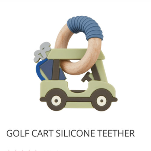 Golf Cart Silicone Teether | Mud Pie