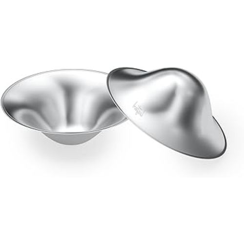 999 Silver Nipple Shields Nickle-free, Silver Nipple Shields for Nursing Newborn, Nursing Cover for Breastfeeding, Protect and Soothe Breastfeeding Essentials Silver Nipple Cups