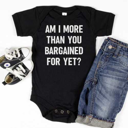 More Than You Bargained For Yet Pop Punk Baby Bodysuit, Punk Rock Infant Bodysuit, Punk Baby, Emo Baby Bodysuit