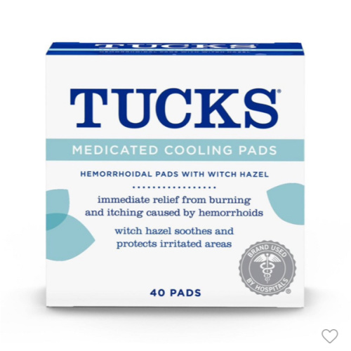 Tucks Medicated Pads Set - 40pc: For Groin Area, Includes Instructions, Feminine Care