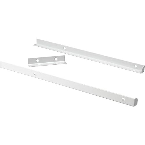 ClosetMaid SuiteSymphony Top Shelf Support Bracket Kit, Add On Accessory, Shelf Hardware Set, For Top Shelf, Pure White