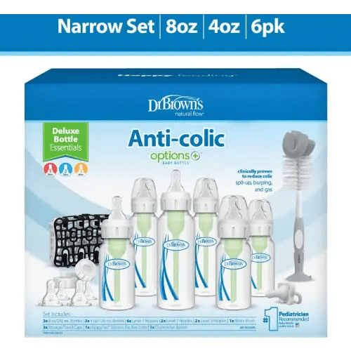 Dr. Brown's Natural Flow Anti-Colic Options+ Deluxe Bottle Essentials Gift Set