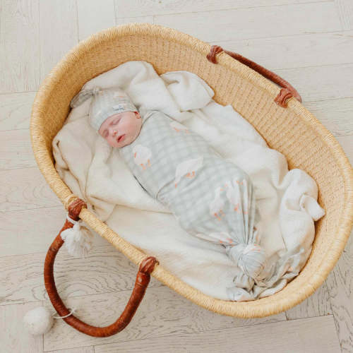 Knit Swaddle Blanket - Baker