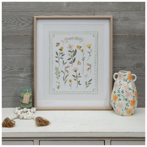 Flower Garden Framed Wall Decor