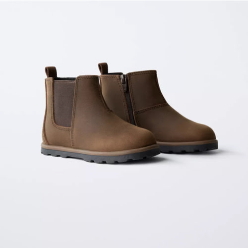 LEATHER BAREFOOT BOOTS - Brown | ZARA United States