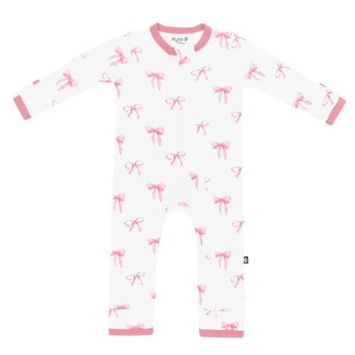 Zippered Footie in Bow