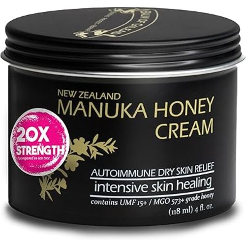BALM OF GILEAD Manuka Eczema Honey Cream - Moisturizer for Sensitive Skin, Eczema, Psoriasis & Dermatitis - Manuka Honey Ointment, Grassfed Tallow