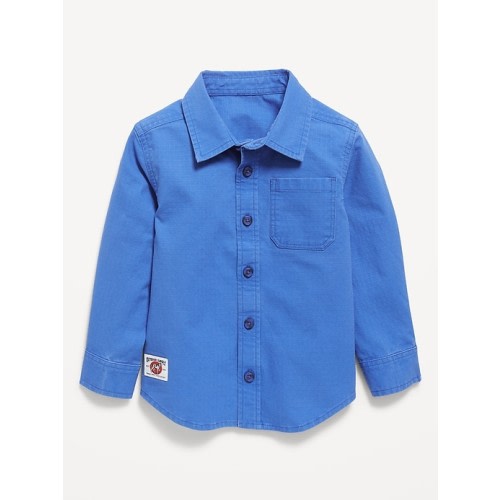 Long-Sleeve Pocket Ripstop Shirt for Toddler Boys